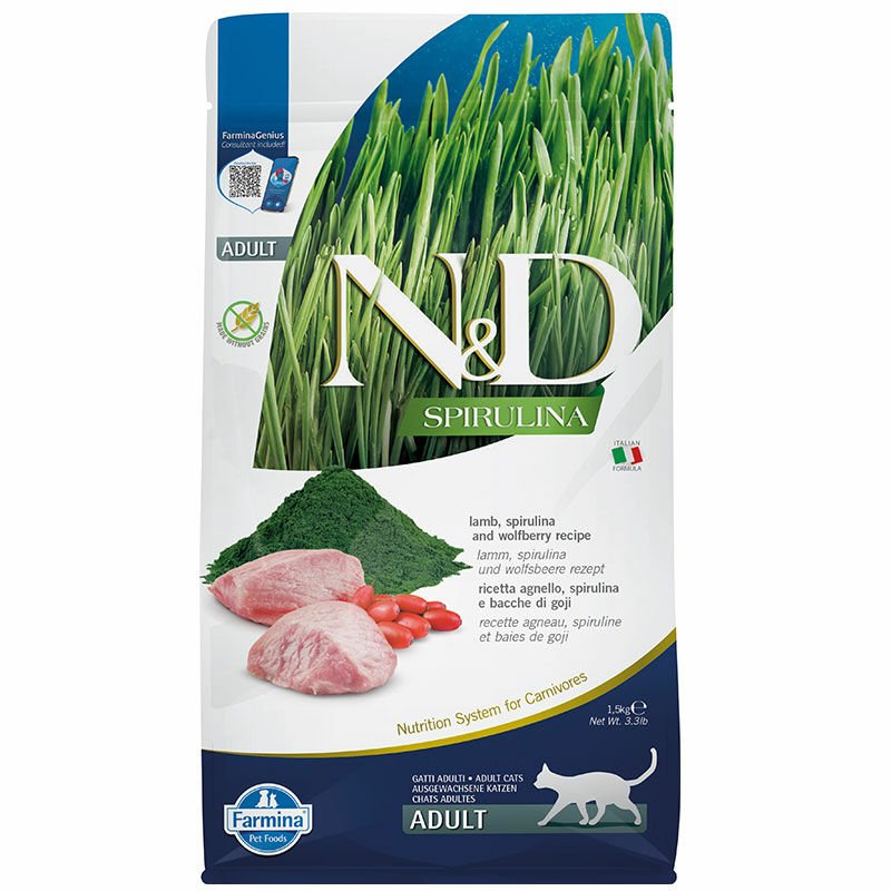 ND Cat Spirulina Kuzu Etli Yetişkin 1,5 Kg