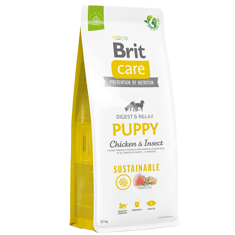 Brit Care Dog Sustainable Puppy Chicken Insect 12 kg Yavru Köpek Maması