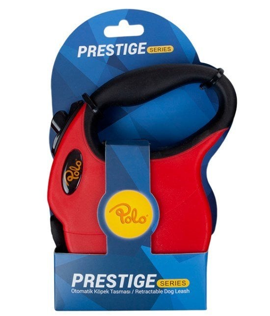 Polo Prestige Kırmızı Otomatik Köpek Tasması Small 4 m / 10 kg