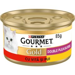 Purina Gourmet Gold Sığır Etli Tavuklu Konserve Kedi Maması 85 gr