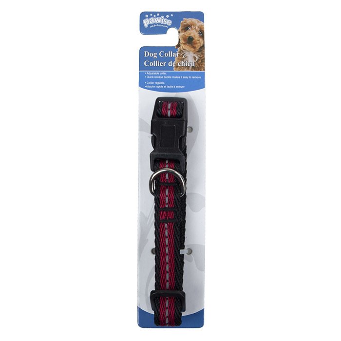 Pawise Reflektörlü Kırmızı Köpek Boyun Tasması Medium 35-50 cm x 20 mm