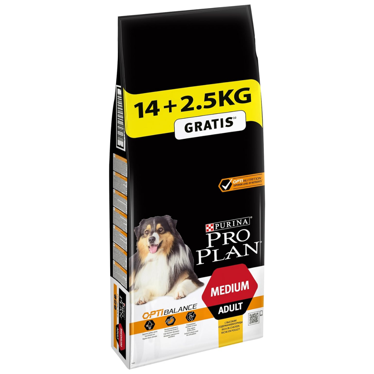 Pro Plan Medium Orta Irk Yetişkin Tavuklu Köpek Maması 14 + 2,5 Kg