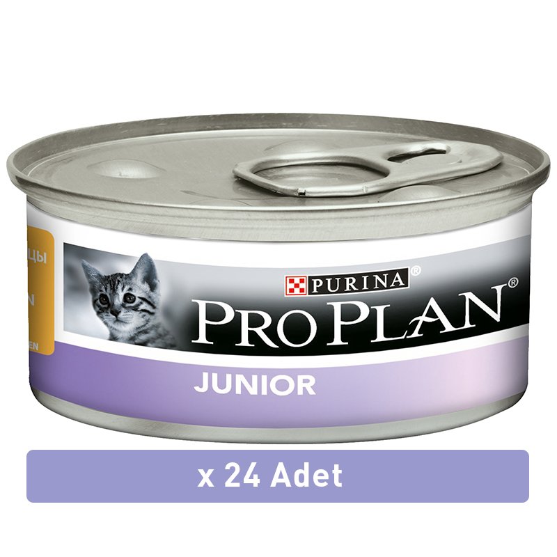 Pro Plan Kitten Konserve Tavuklu Kedi Maması 85 gr x 24 Adet