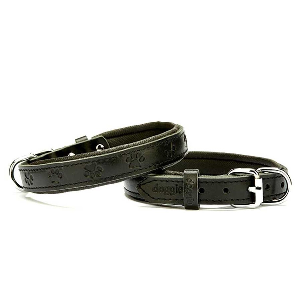 Doggie Comfort Deri Boyun Tasması Siyah 1,5 x 25-30 cm Medium