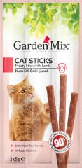 Gardenmix Kuzu Etli Kedi Stick Ödül 3 x 5 gr