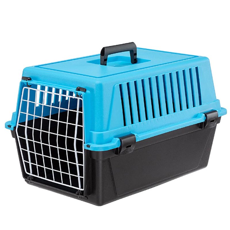 Ferplast Atlas 10 Kedi Köpek Taşıma Kafesi Siyah-Mavi