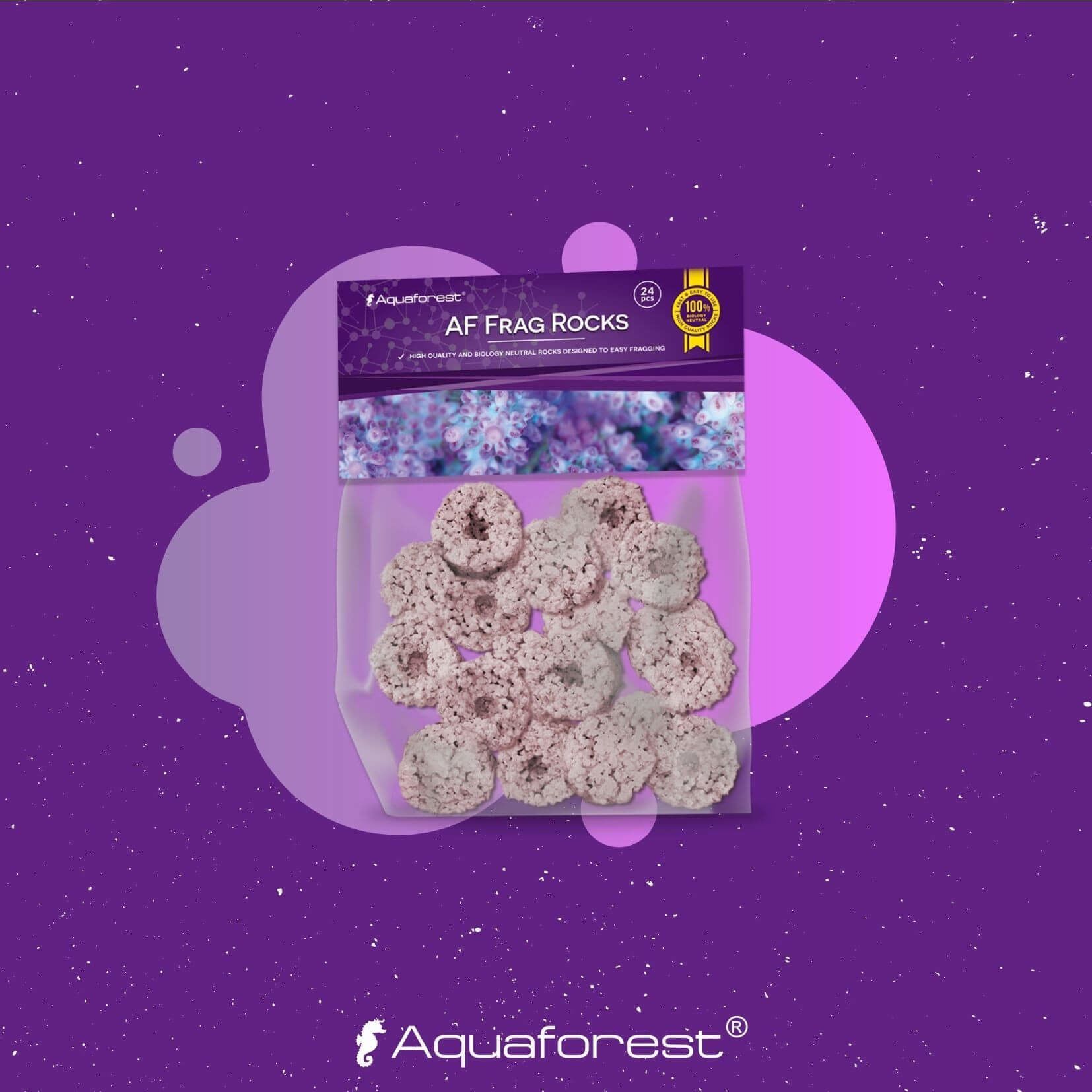 Aquaforest - AF Frag Rocks Purple 24 pcs