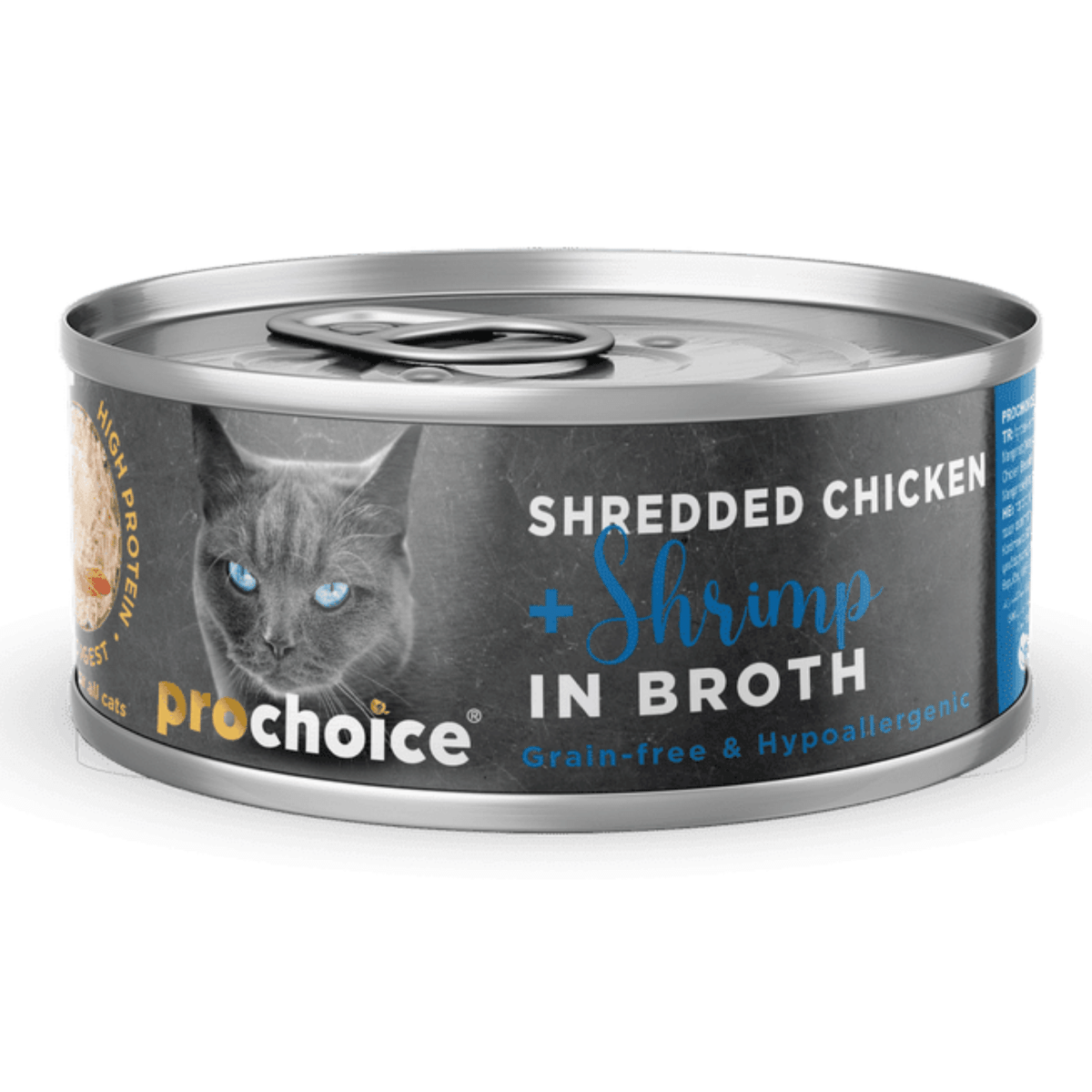 ProChoice Hypo-Allergenic Sos İçinde Tavuk Etli ve Karidesli Tahılsız Yetişkin Kedi Konservesi 70 gr