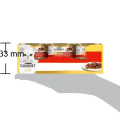 Purina Gourmet Gold Soslu Parça Sığır Etli Konserve Kedi Maması 85 gr x 24 Adet