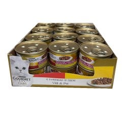 Purina Gourmet Gold Sığır Etli Tavuklu Konserve Kedi Maması 85 gr x 24 Adet