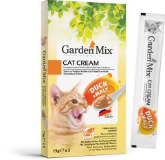 Garden Mix Kedi Krema Ödül Ördekli Malt 15 gr x 5 adet