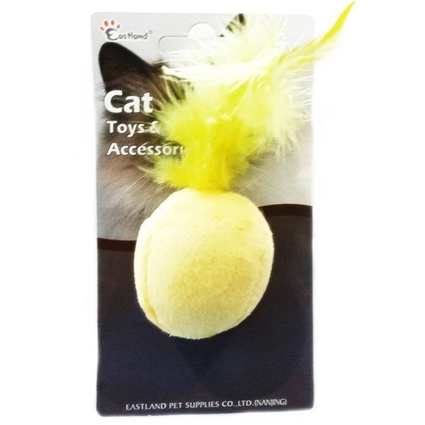 Eastland Kedi Otlu Tüylü Top Kedi Oyuncağı 4,5 Cm