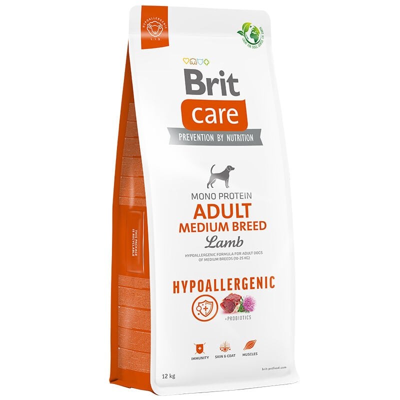 Brit Care Dog Hypo Adult Medium Breed Lamb 12 Kg Köpek Maması