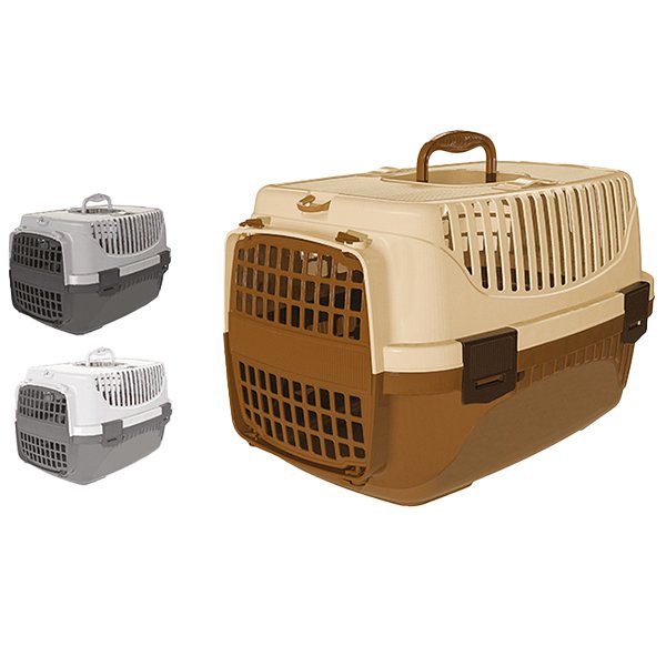 Plastart Plastik Kapılı Kedi ve Köpek Taşıma Çantası No-1 32,5 x 48 x 31 Cm