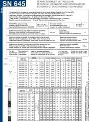 İmpo SN 645/02 6'' Tek Dalgıç Pompa (29 mss/ 5,5 HP) - 2 Kademe