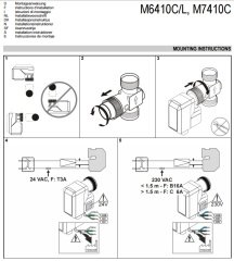 Honeywell M6410L2031 3Yollu Vana Motoru - 220V