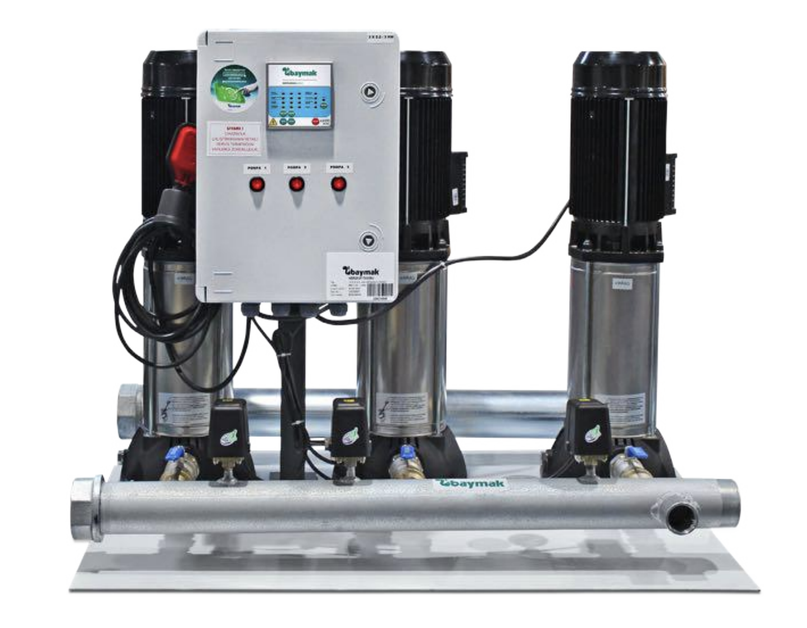 Baymak 3Kvc 85/120 T  Üç Pompalı Hidrofor -18 Kat 120 Daire - 380V