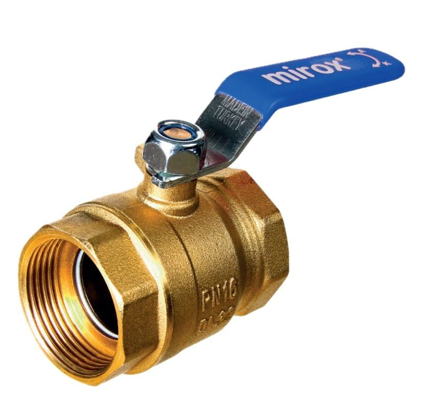 Mirox Küresel Vana Pirinç - 1'' - DN25