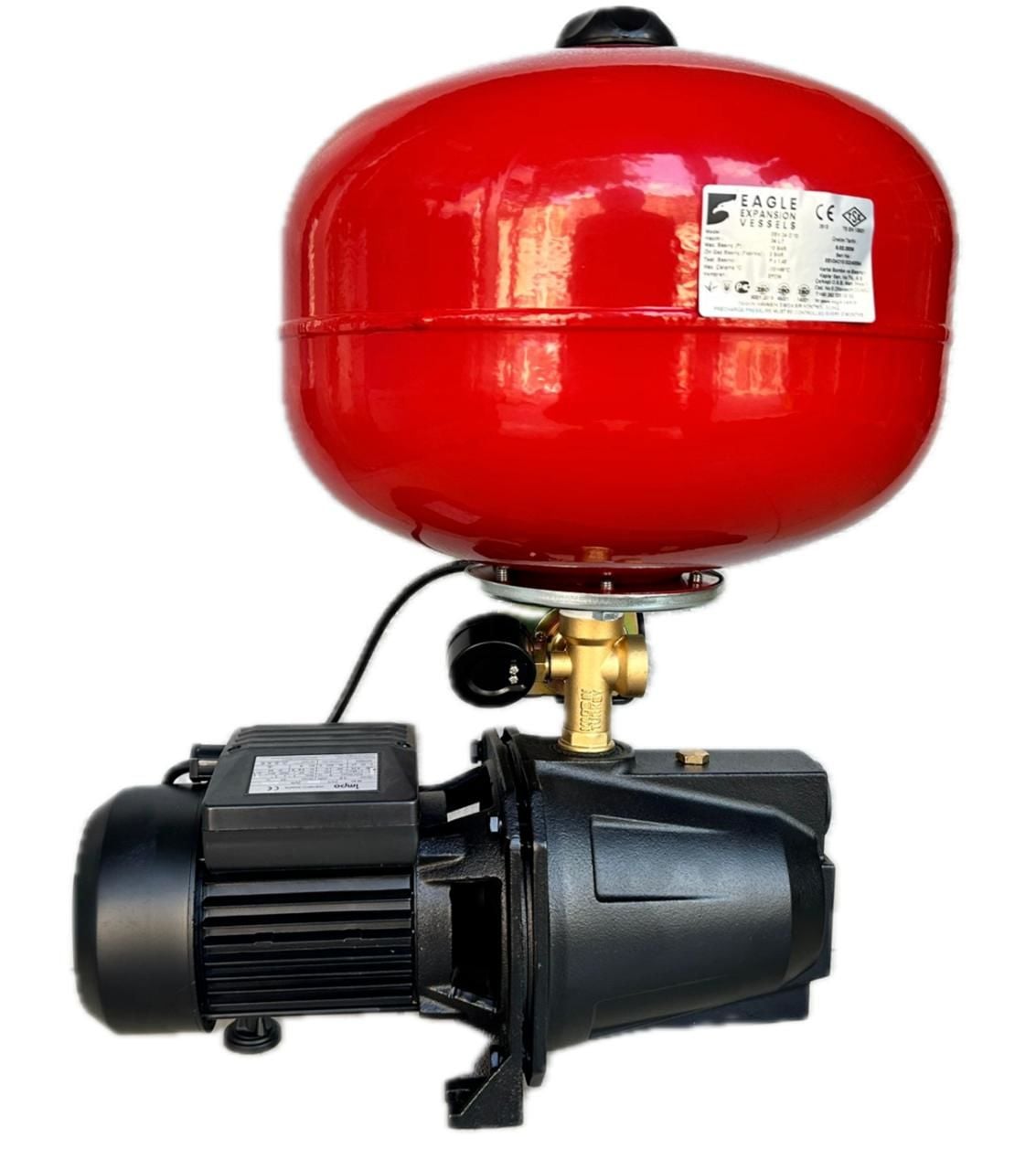 İrka M80 Jet Hidrofor 4kat/4daire - 24Lt Küreli - İmpo Pompalı - 1Hp