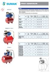 Sumak SYMTH12 300/6 Tri - 3 HP - 6-10 kat/35-45 daire - 100 Lt. Yatık Tanklı