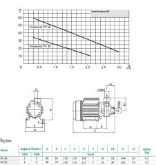 Wilo PV 30 Periferik Pompa - 0,5 HP