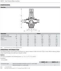 Honeywell D06FH-1/2B Su Basınç Düşürücü - 1.5-12 Bar - 1/2''