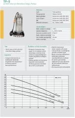 Wilo TP-S 8M  - 600 Watt - Drenaj Pompası - Az kirli sular için - Flatörlü