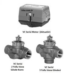 Honeywell VCZMP6000/E   3 Yollu Vana Gövdesi 1'' İç Dişli