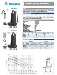 Sumak SDT30/2.5 FOS. DALGIÇ POMPA 3HP / 380V