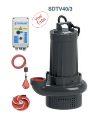 Sumak SDTV50/3 Döküm Fos. Pompa - 5,5 HP - 3'' - 30  metre