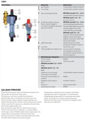 Honeywell FK74CS -1/2AA Basınç Düşürücülü Ters Yıkamalı Filtre 1/2''