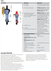 Honeywell FK74CS - 3/4AA Basınç Düşürücülü Ters Yıkamalı Filtre 3/4''