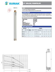 Sumak 4SD324  4'' Tek Pompa  (175 mss/2 HP)