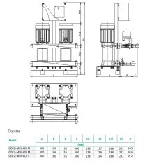 Wilo Coe2- MSV 406 M Hidrofor / 6 Kat - 60 Daire-220 Volt