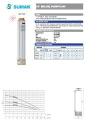 Sumak 4SD1810  4'' Tek Pompa  (45 mss/ 3 HP)