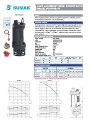 Sumak SDT75/3 C Çamurlu Su Pompası 7,5 HP - 3'' Karıştırıcılı