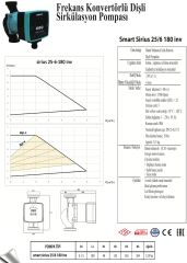 Smart Sirius 25/6-180 Sir. Pompası 80 Watt - 1''