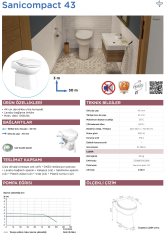 SFA Sanicompact 43 - Klozet Tipi WC Öğütücü
