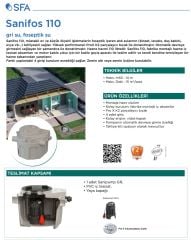 SFA Sanifos 110 Fos. Tah. İstasyonu - 110 Litre