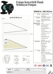 Smart Spm 80/10-360 F Eco Sir. Pompası 800 Watt - DN80