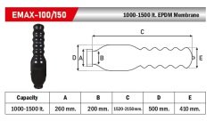 Euromax Membran 1000/1500 Litre  D200