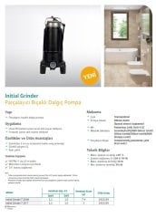 Wilo Grinder 7.20 M Par. Bıçaklı Foseptik Pompası 1,5 HP - 220 Volt