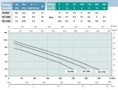 Osip SG 1000 - 1.1 HP - İtalyan Foseptik Pompası - Pas. çarklı