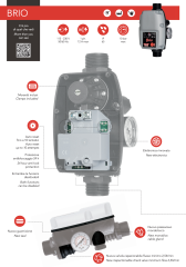 Italtecnica Brio 2000 Hidromat - 2 HP Otomatik Basınç Kontrol Cihazı - İtalyan