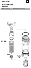 Honeywell AF11DS-1A  F76S Filtre Serileri İçin Yedek Kartuş ( 1''- 1¼'' )