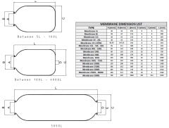 Sefa Membran 150/200 Litre - EPDM Dar Boğaz D80