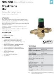 Honeywell D06F-11/4A Su Basınç Düşürücü - Filtreli - 1 1/4''