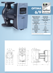 Alarko Optima 6/9 Fre. Kon. Sirkülasyon Pompası DN65-28cm