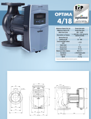 Alarko Optima 4/18 Fre. Kon. Sirkülasyon Pompası DN40-25cm