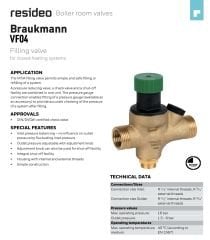 Honeywell VF04-1/2E Oto. Kazan Doldurma (1,5 -6 Bar) (3/4'' Bağlantılı)